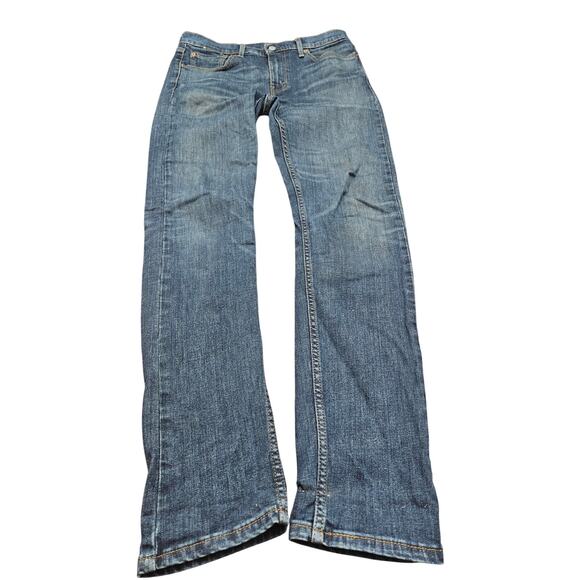 Levi's Other - Levi's 510 Skinny Jeans Men's 32x34 Dark Wash Faded Distressed Denim